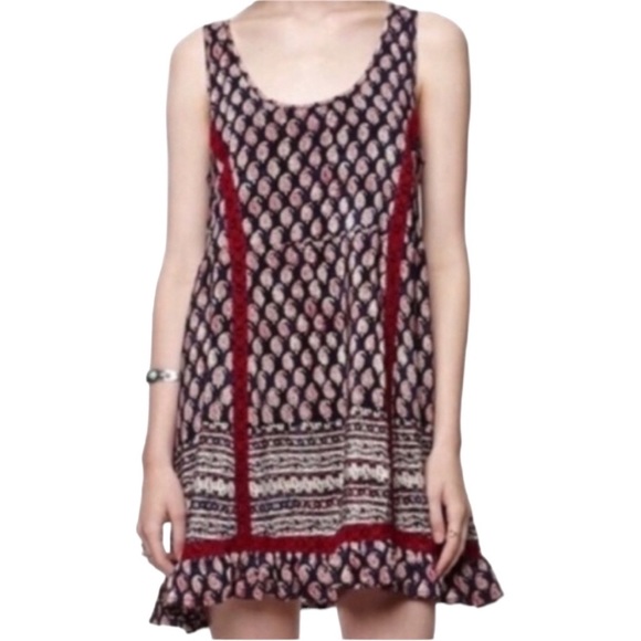 House Of Harlow 1960 Boho Paisley Mini Dress | NWT - Picture 2 of 8